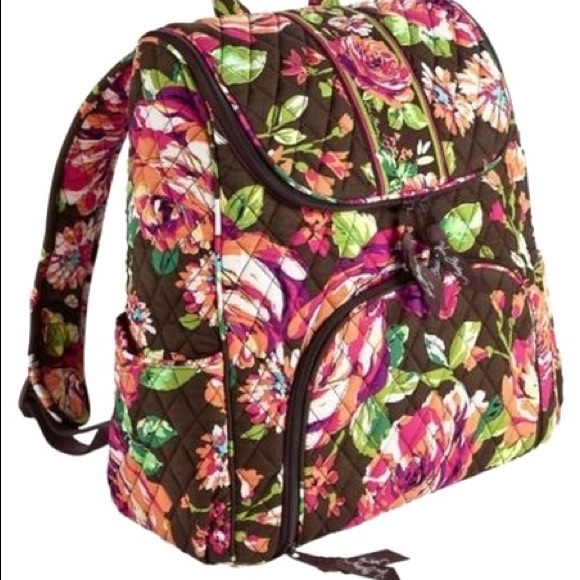 vera bradley double zip backpack
